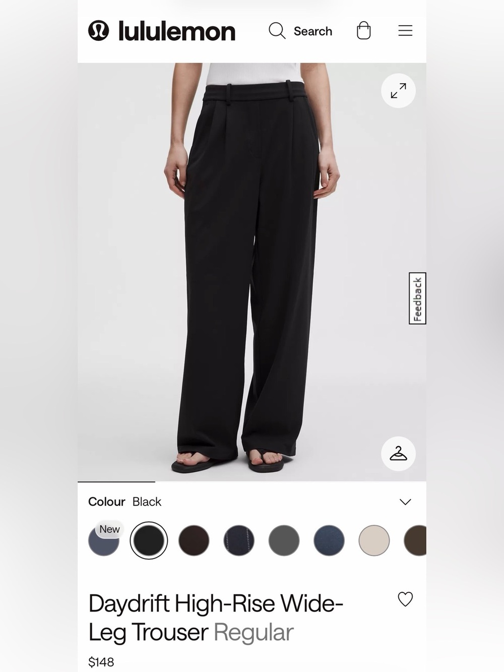 Lululemon Daydrift High-Rise Wide-Leg Trouser Regular